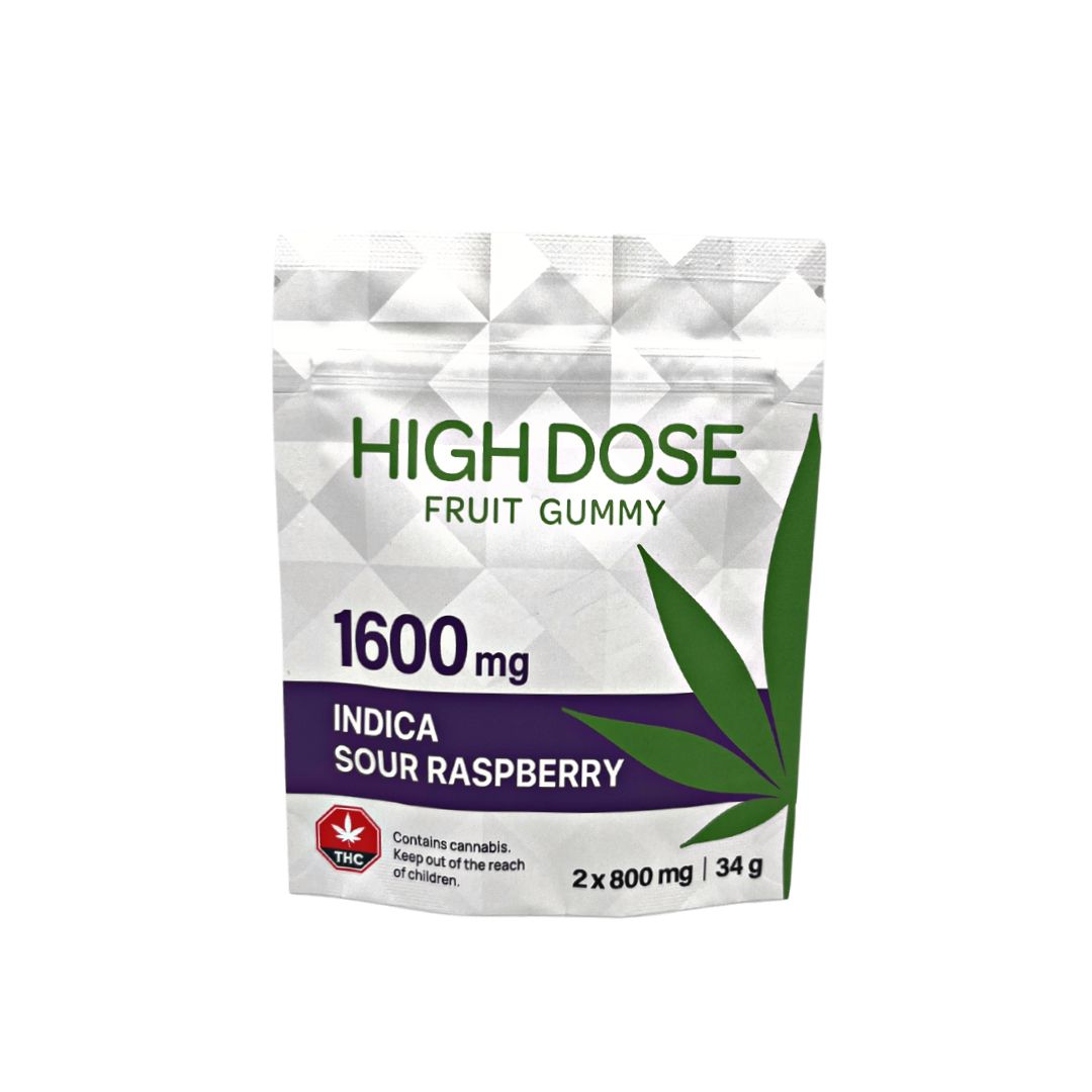 HD - 1600mg Gummies*, Color: Indica Sou Raspberry