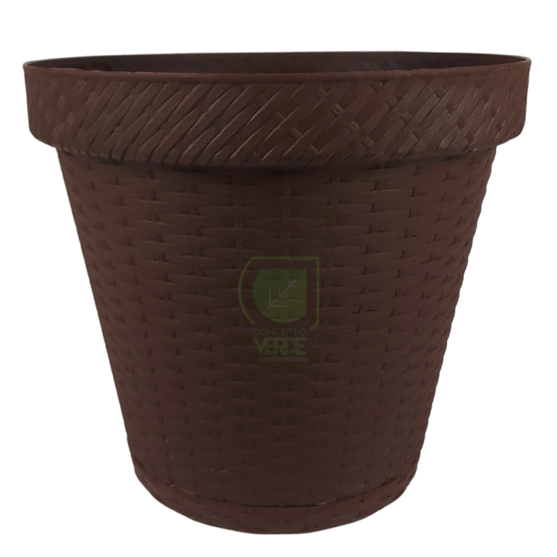 Maceta Rattan Redonda 25cm