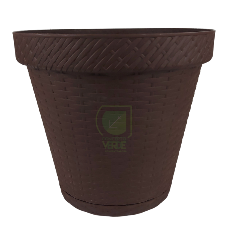 Maceta Rattan Redonda 30.5cm