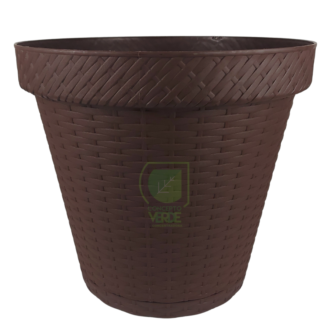 Maceta Rattan Redonda 42.5cm
