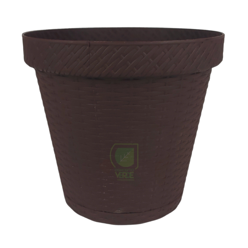 Maceta Rattan Redonda 20cm