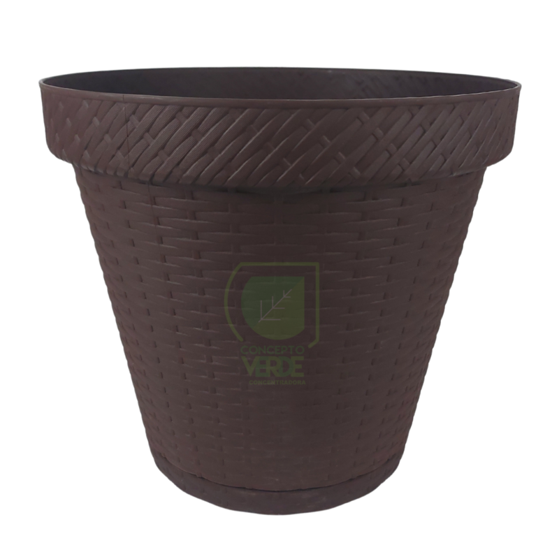 Maceta Rattan Redonda 35cm