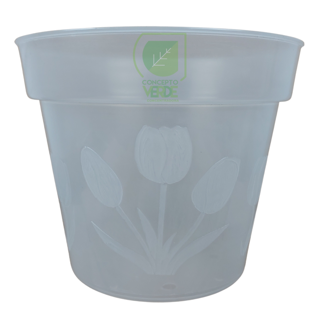 Maceta Transparente 11&quot;