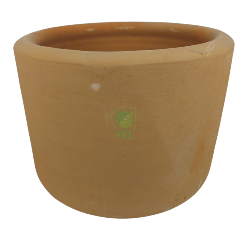 Cilindro De Barro Con Base 40x31cm