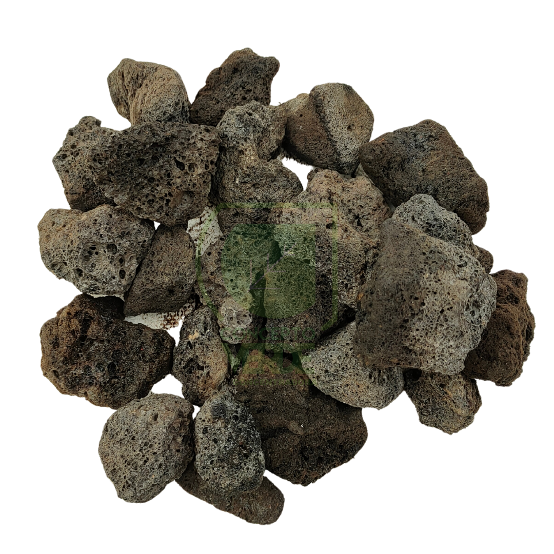 Costal De Tezontle Negro  (7 a 8cm)