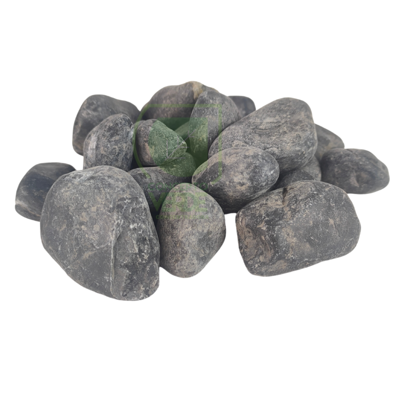 Piedra Negra Pulida Brillante 1.5&quot;