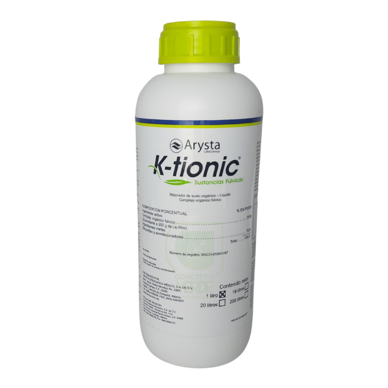 K-tionic (Mejorador de suelo orgánico)