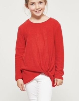 Party Red Knot Top