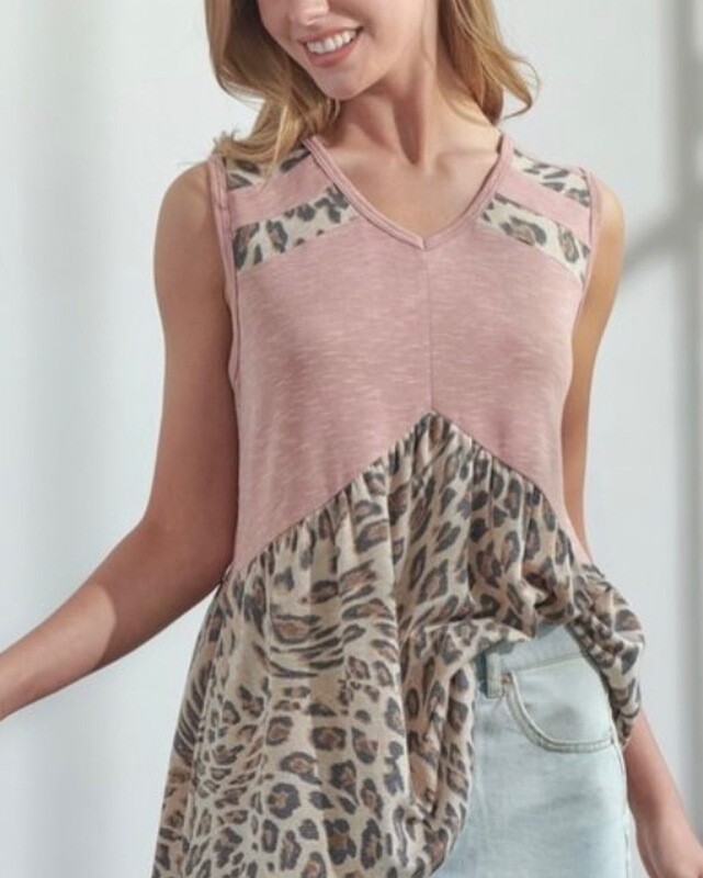 Sweetheart Leopard Top