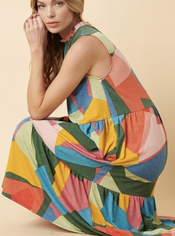 Geometric Print Dress