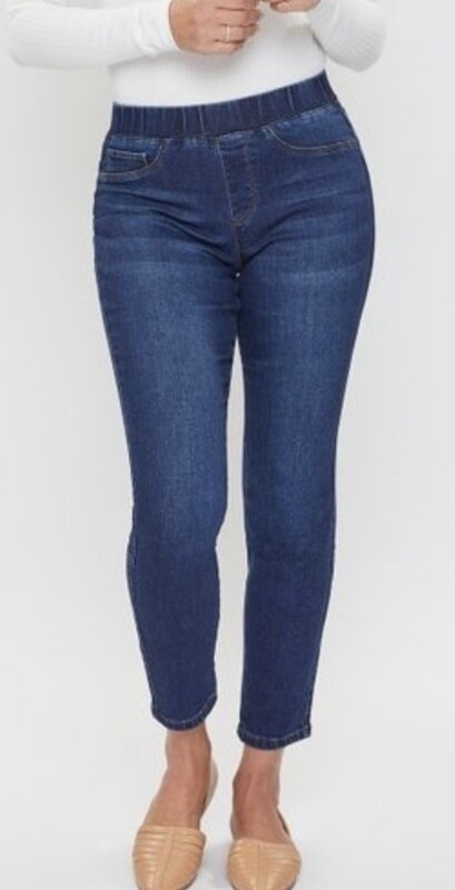 Petite Elastic Waist Skinnies
