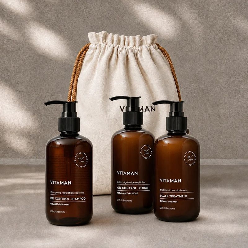 VITAMAN - Coffret " Solution Cheveux Gras"