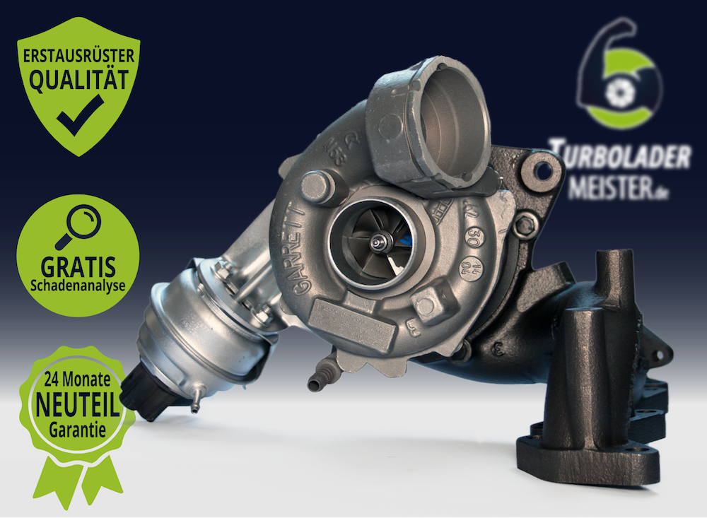 Original Turbolader für Audi, VW, Skoda, Seat 1.6 TDI Modelle - Garrett GTD1244MVZ - 813860