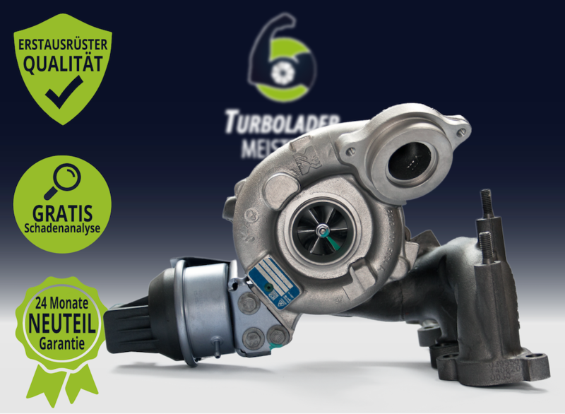 Original Turbolader für Audi, Skoda, VW 2.0 TDI Modelle  - KKK BV43 - 53039880205