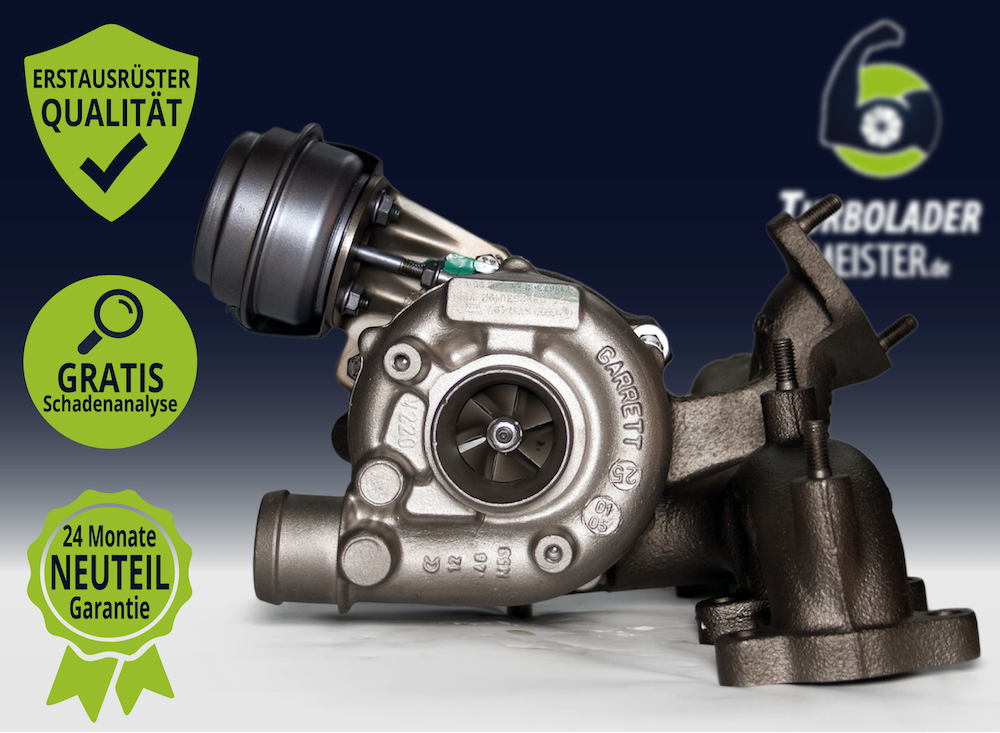 Original Turbolader für Audi, VW, Seat, Skoda 1.9 TDI Modelle - Garrett GT1749MV - 454232