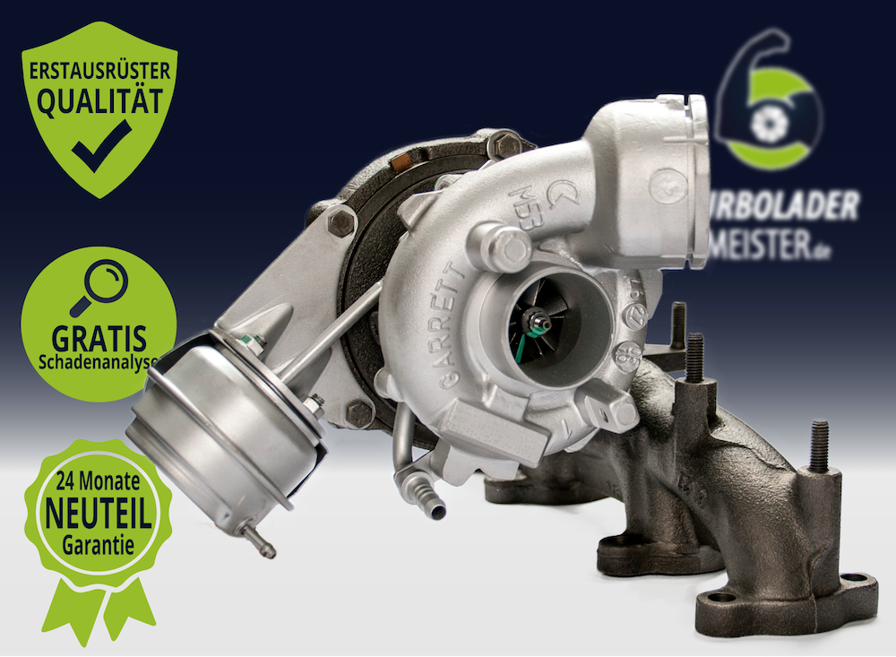 Original Turbolader für Audi, Seat, Skoda, VW 2.0 TDI Modelle  - Garrett GT1646MV - 765261