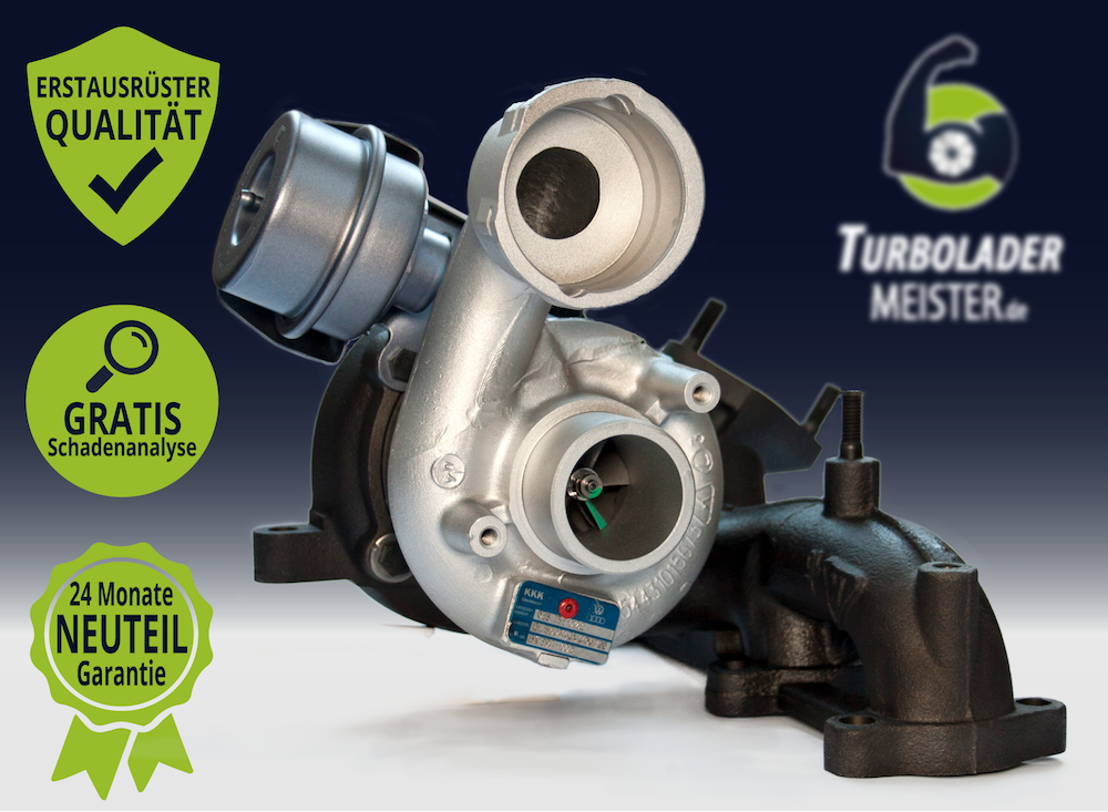 Original Turbolader für Audi, Seat, Skoda, VW 1.9 TDI Modelle  - Garrett GT1646V - 720855