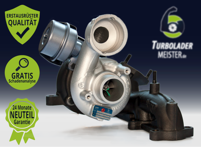 Original Turbolader für Audi, Seat, Skoda, VW 1.9 TDI Modelle  - Garrett GT1646V - 751851