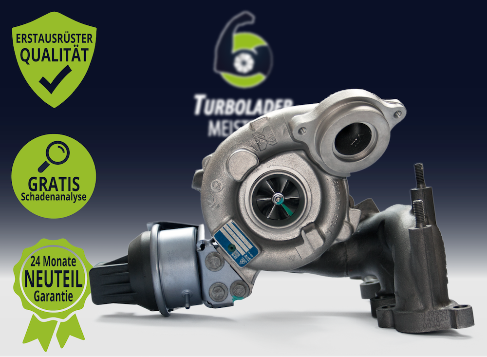 Original Turbolader für Audi, Skoda, VW 2.0 TDI Modelle  - KKK BV43 - 53039880207