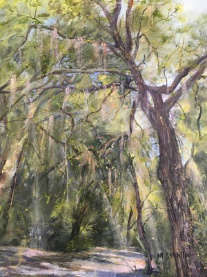 "Live Oak with Spanish" Painting (Raffle Ticket)
