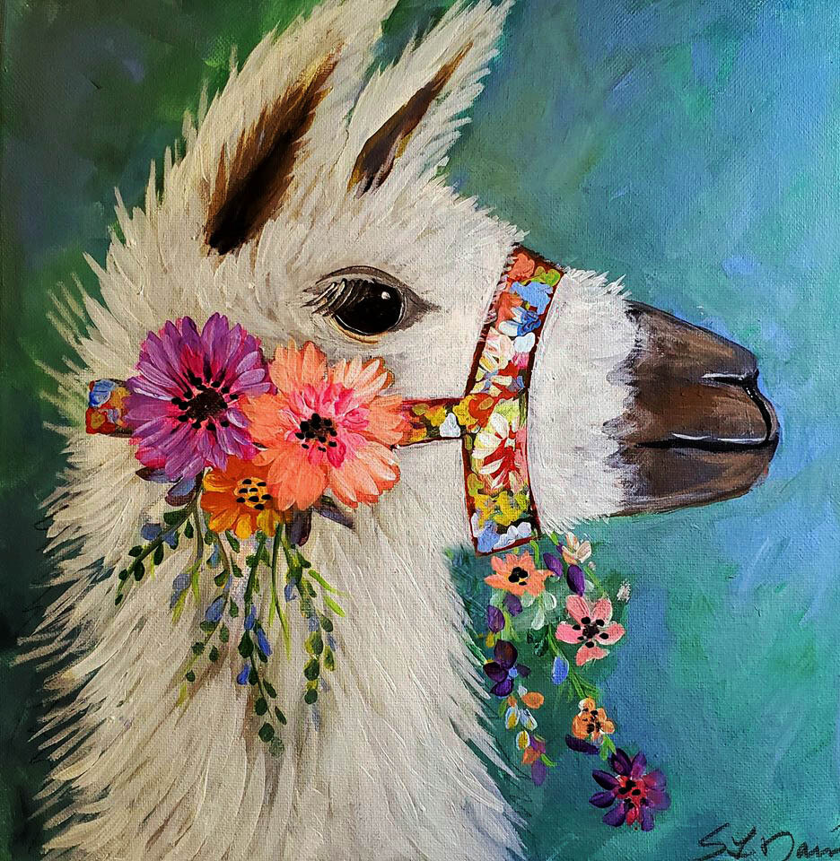 "Charming Llama" 
(customize options available)