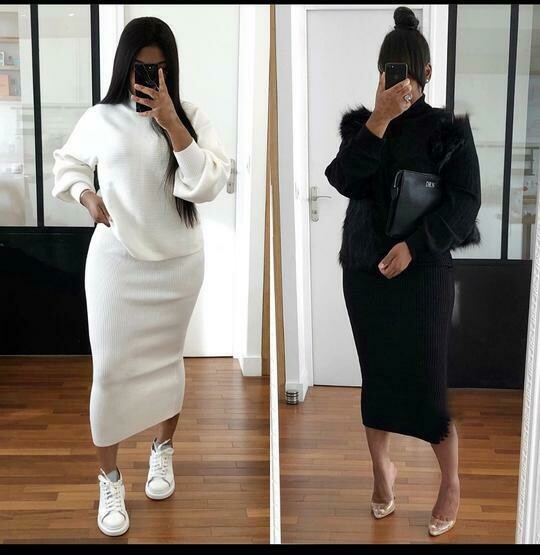 KNITTED TURTLENECK 2 PIECE SET