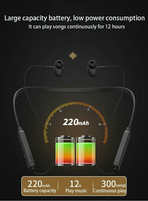 Bluetooth Earphone for
Apple and Android.
BL.5.0. Neckband comfortable