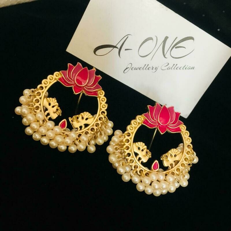 Fashion Jewellery Beautiful Kundan drop earing