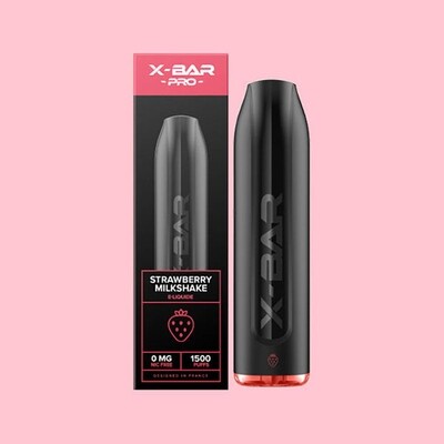 X-Bar PRO Strawberry Milkshake 0mg - FRENCH LAB