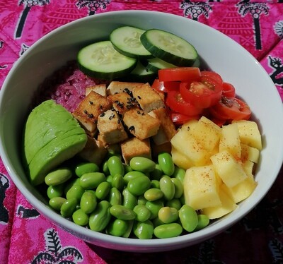 Tofu Bissap bowl  500ml
*Commande la veille pour le lendemain