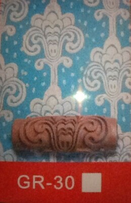 Embossed Texture Soft Pattern 6&#39;&#39; Paint Wall Painting Rubber Brush Tool Roll Set