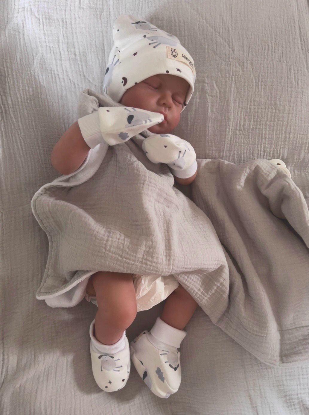 SET Cappellino + guantini + scarpine "SWEET DREAMS"