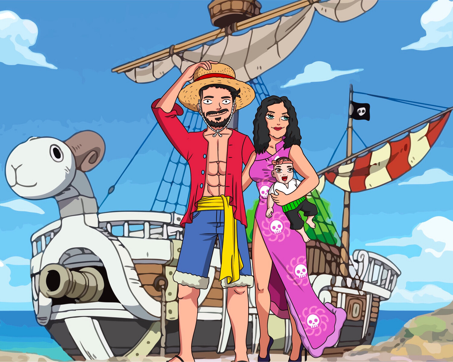 Pirate Custom Portraits (ONE PIECE)