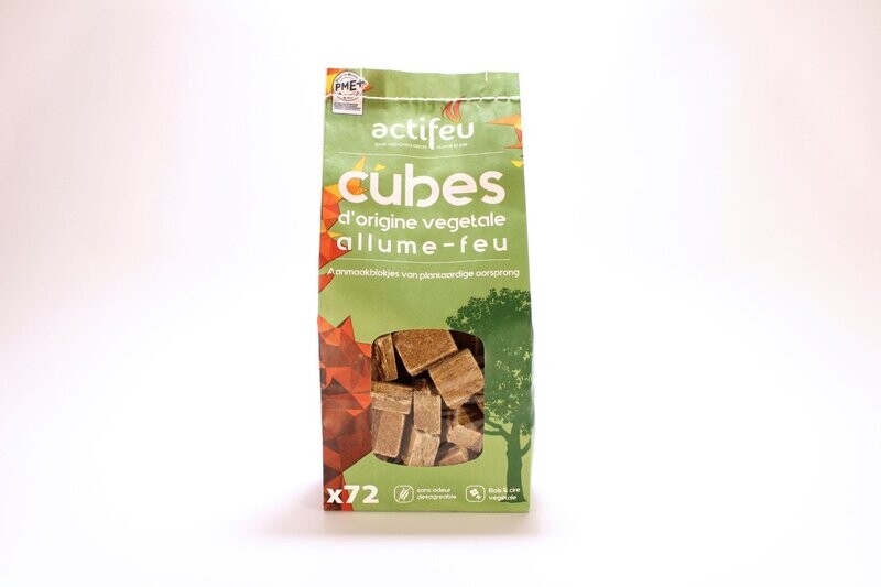 Allume feu 72 cubes