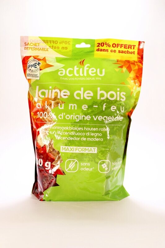 Allume feu Laine de Bois