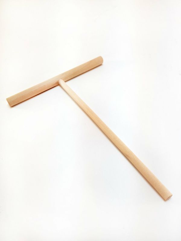 Rateau à crème en bois