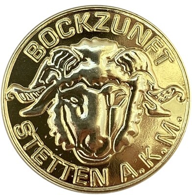 Bockpin Gold der Bockzunft Stetten a.k.M