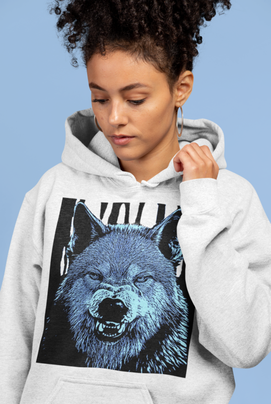Unisex pullover hoodie - Wolf Mode Edition
