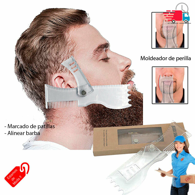 Peine Barba Plantilla Guia para Hombre Talla única Afeitado