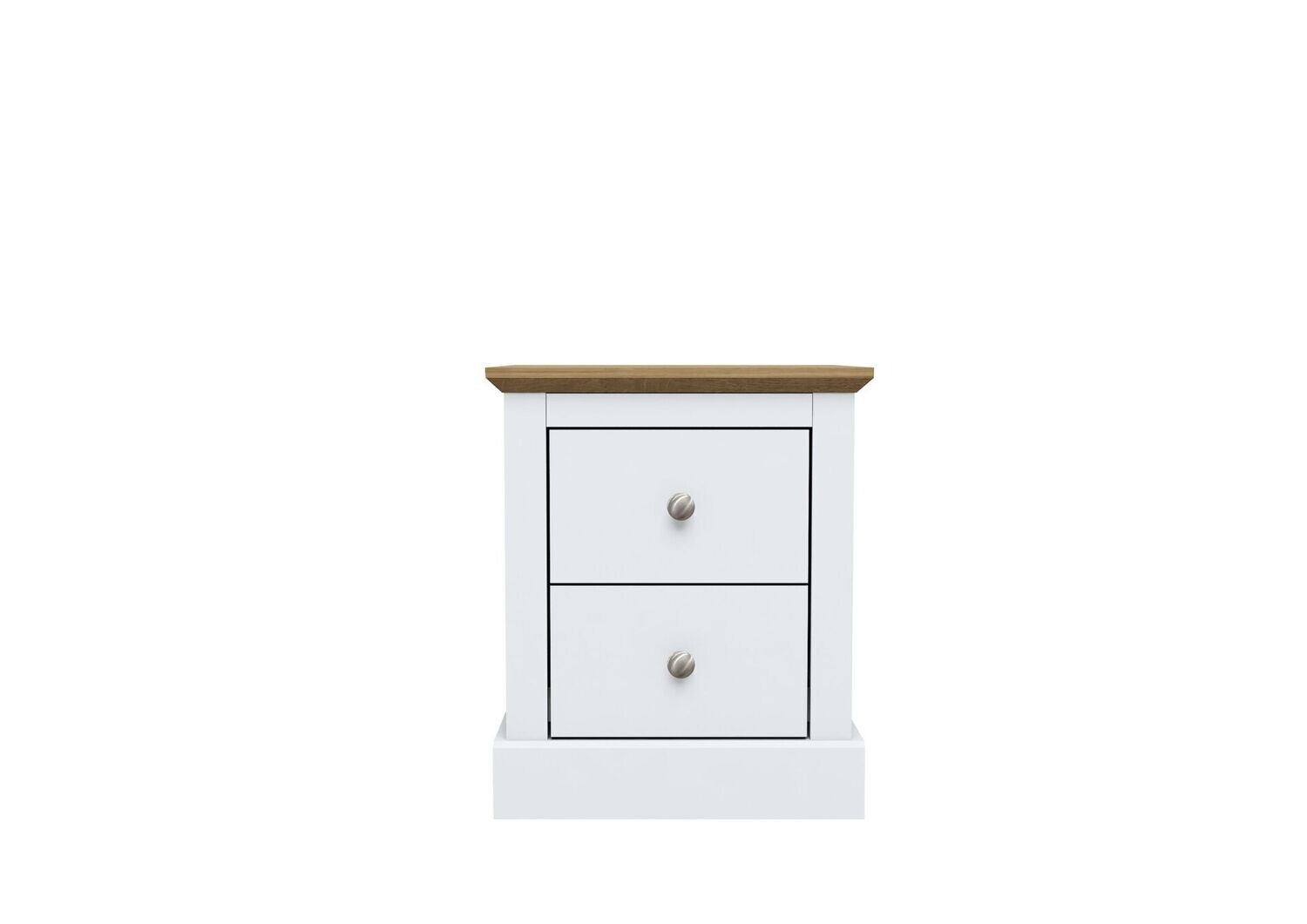 DEVON 2DR BEDSIDE WHITE