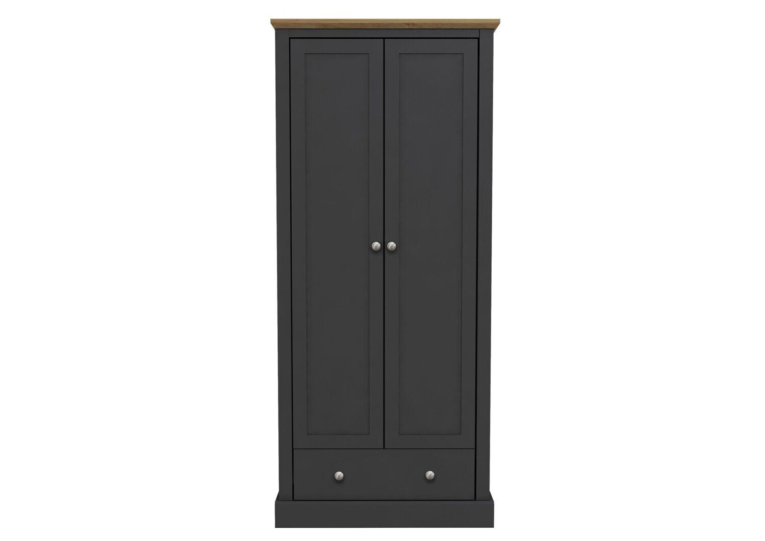 Devon 2Dr Wardrobe Charcoal