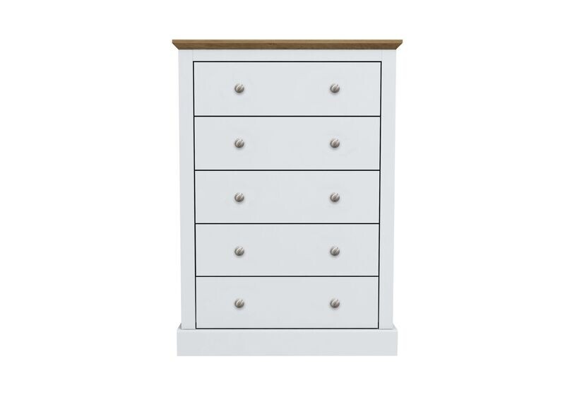 Devon 5Dr Chest WHITE