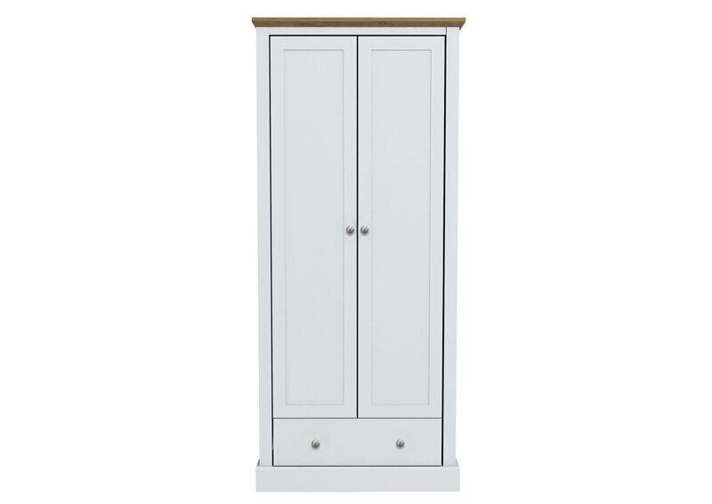Devon 2Dr Wardrobe White