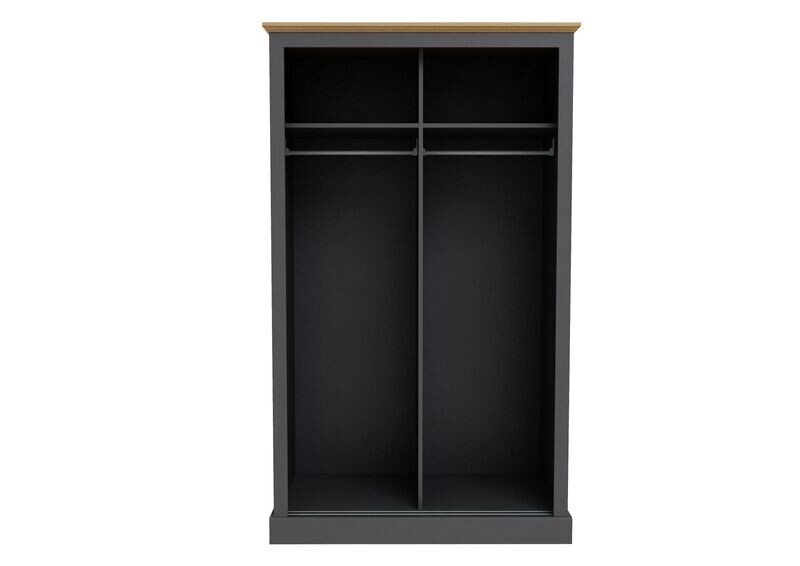 Devon 2Dr Sliding Wardrobe Charcoal
