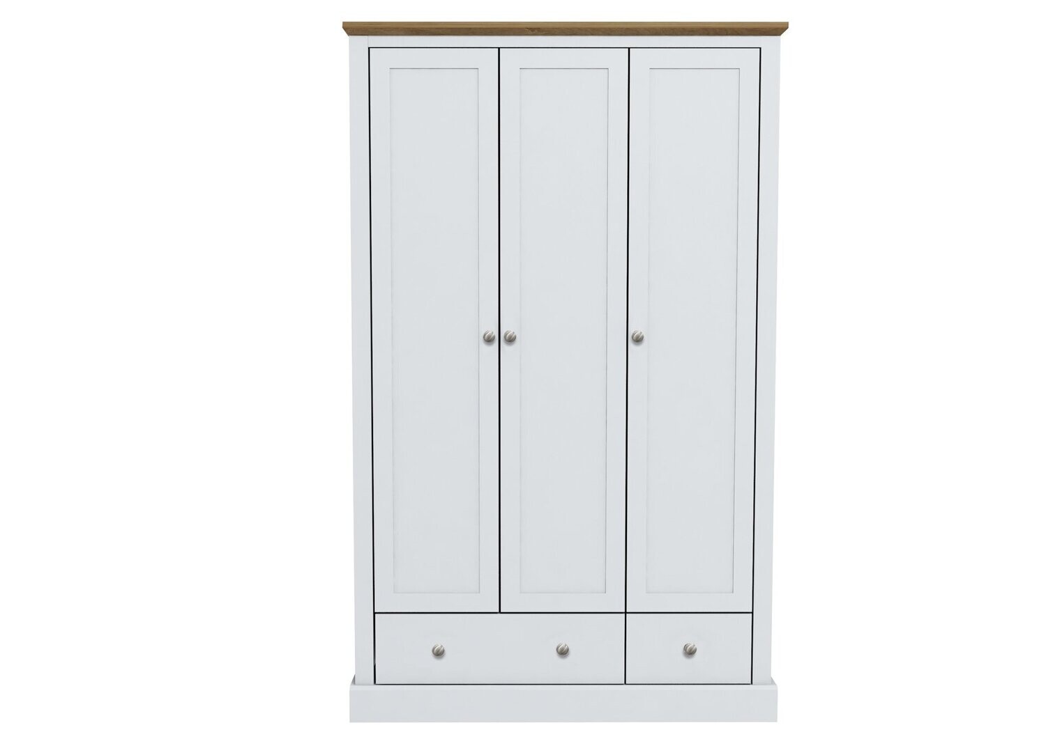 Devon 3Dr Wardrobe White