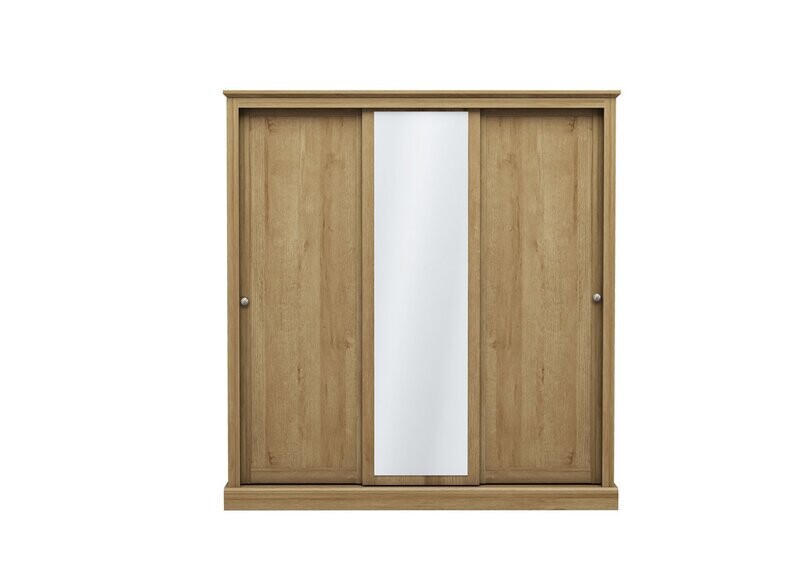 Devon 3Dr Sliding Wardrobe Oak