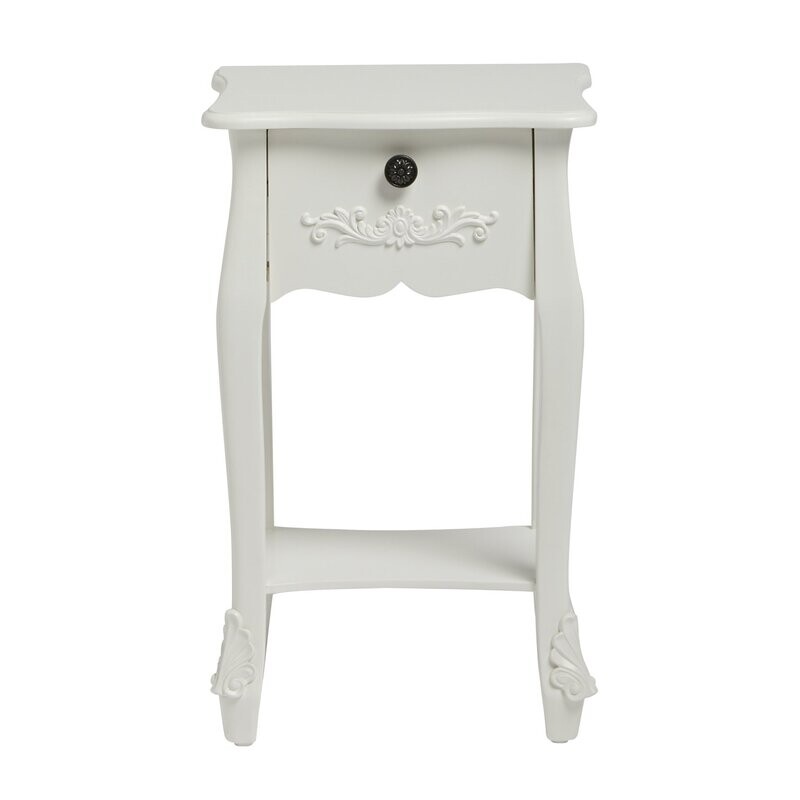 Antoinette 1 Drawer Nighstand White
