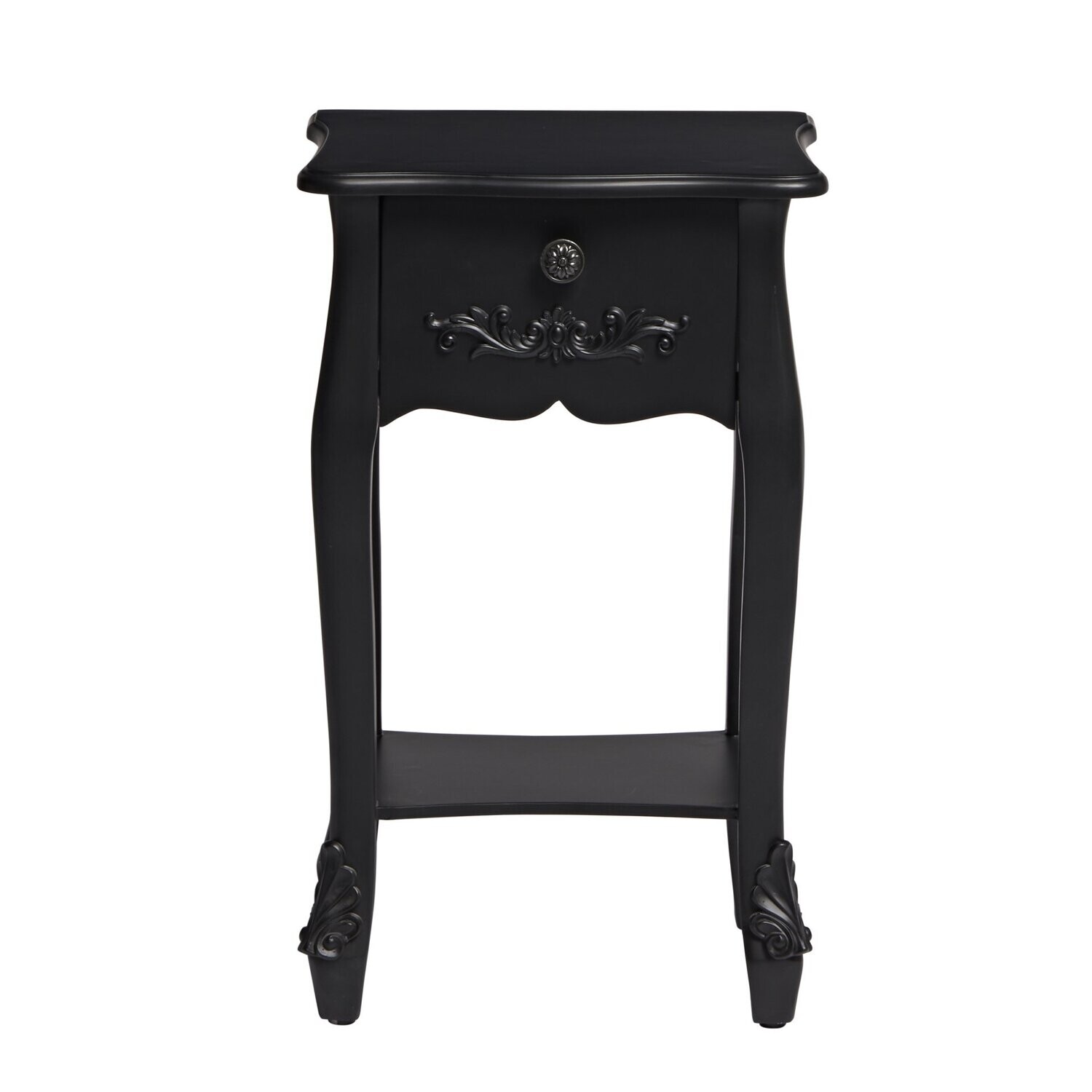 Antoinette 1 Drawer Nighstand Black