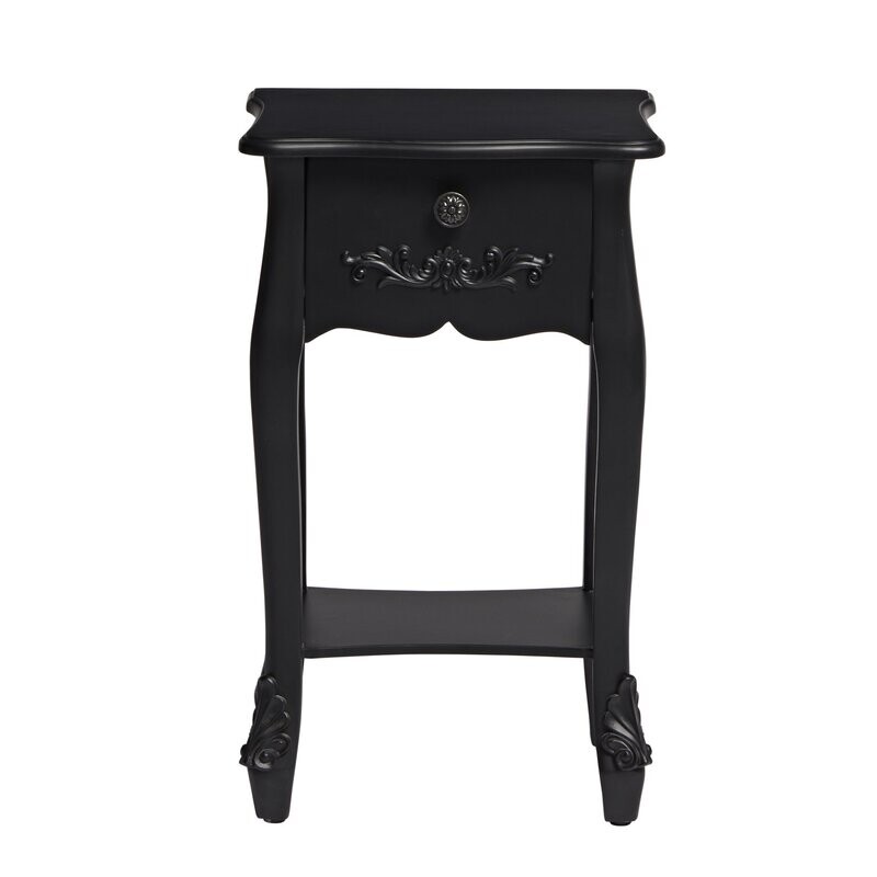 Antoinette 1 Drawer Nighstand Black