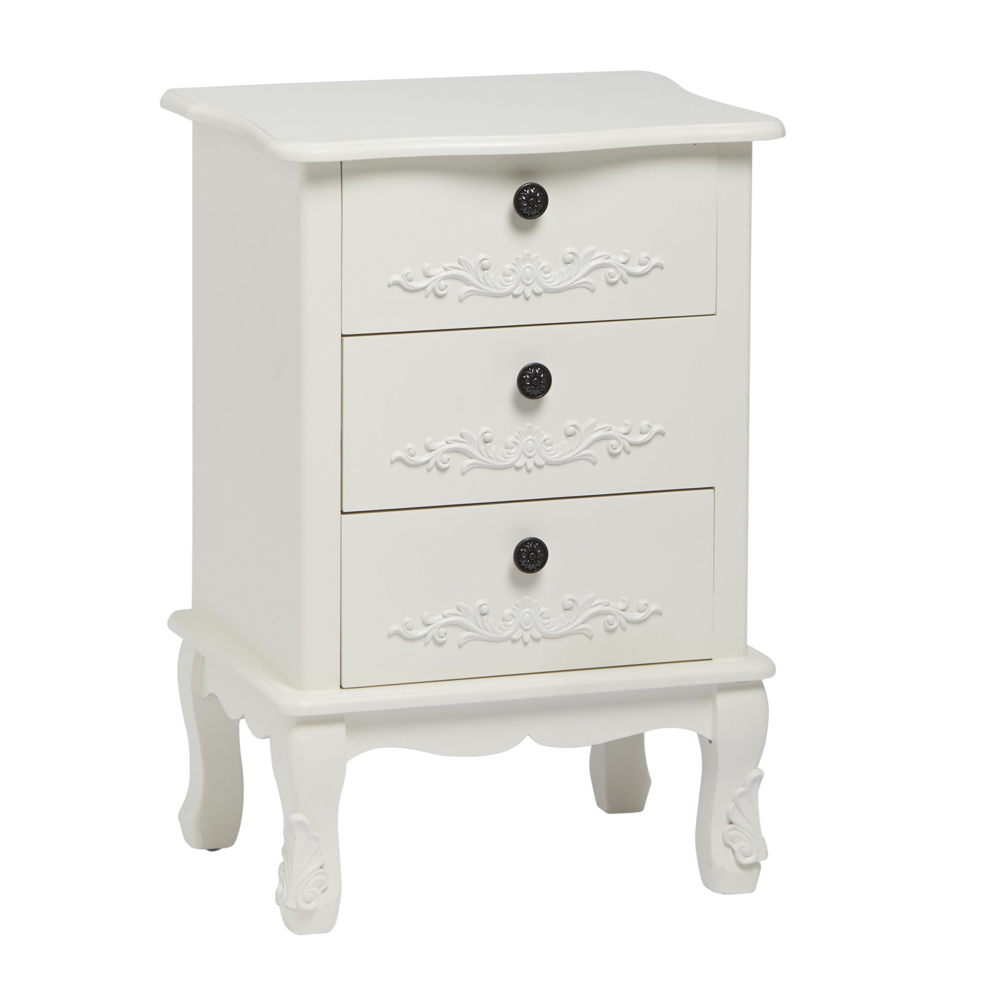 Antoinette 3 Drawer Chest White
